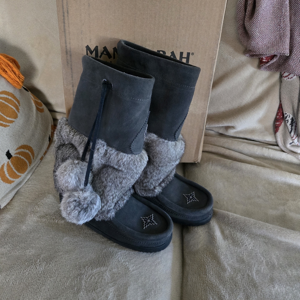 Stylish Women's Winter Boots with Fur Trim